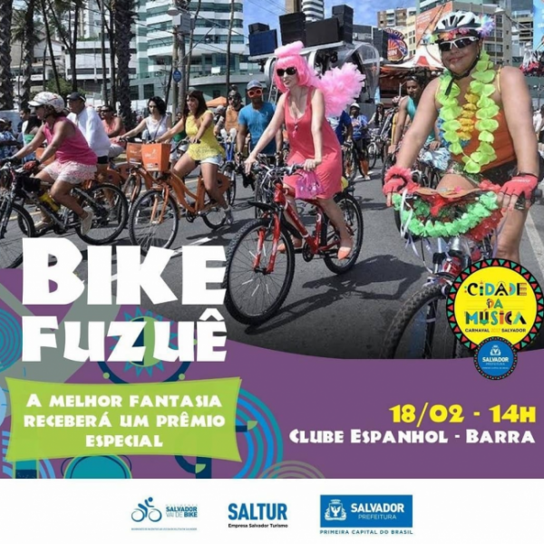 Banner - Bike Fuzuê 2017 - Bicicletas abrem alas para o pré-carnaval de Salvador