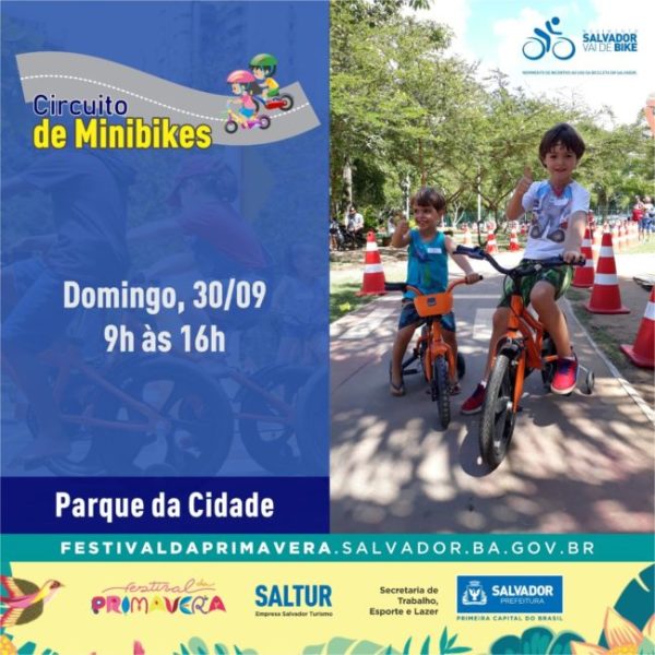 Banner - Circuito de Minibikes no Parque da Cidade, neste domingo (30)