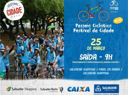 Ciclistas se reúnem em comemoração ao aniversário de Salvador