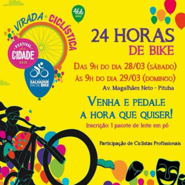 Banner - 1ª Virada Ciclística - Festival da Cidade