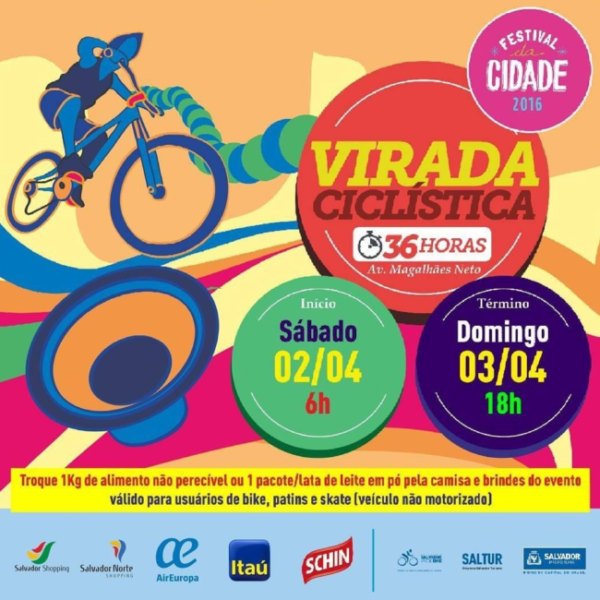 Banner - 2° Virada Ciclística – Festival da Cidade