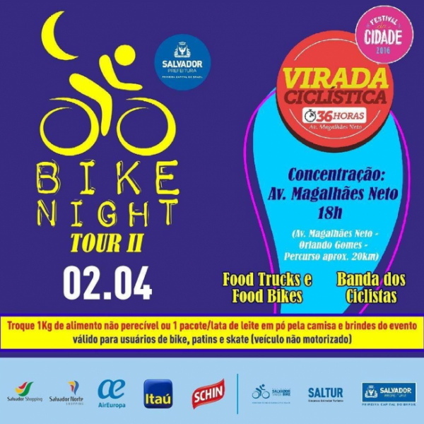 Banner - 2° Bike Night Tour  – Festival da Cidade